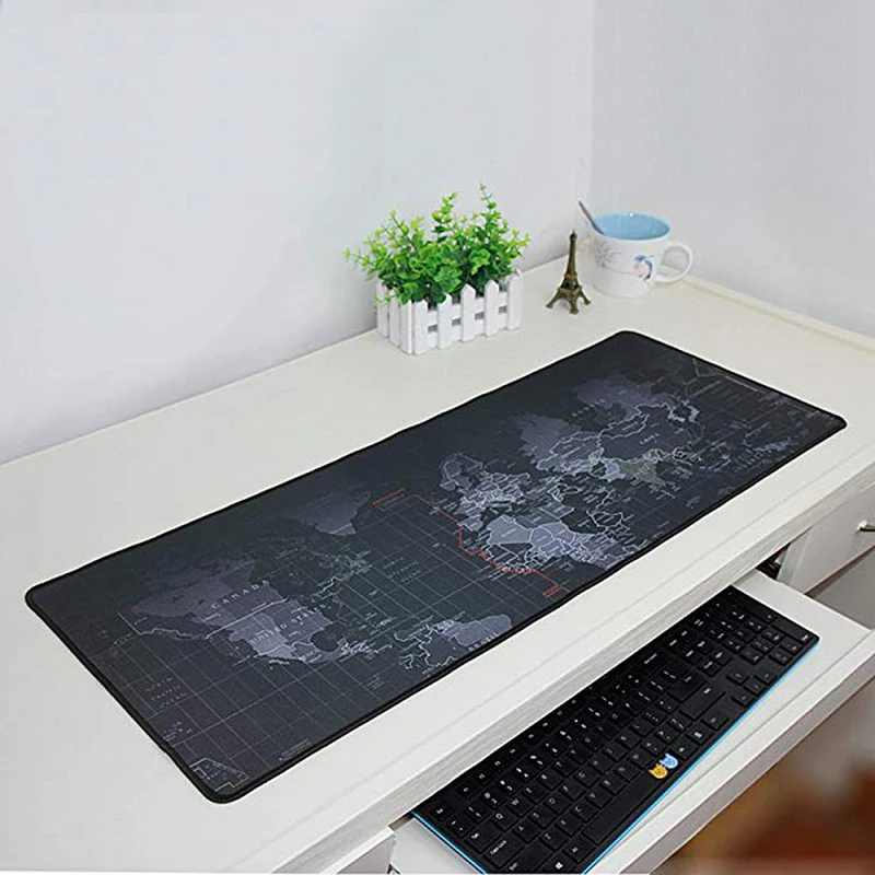 Игровой коврик для мыши с картой мира большой игровой компьютерный офисный