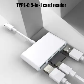 

5 In 1 USB SD Card Reader Fast Charging Laptop Tablet Camera Connection Kit Adapter For SD/Micro SD/TF Card Laptop OTG