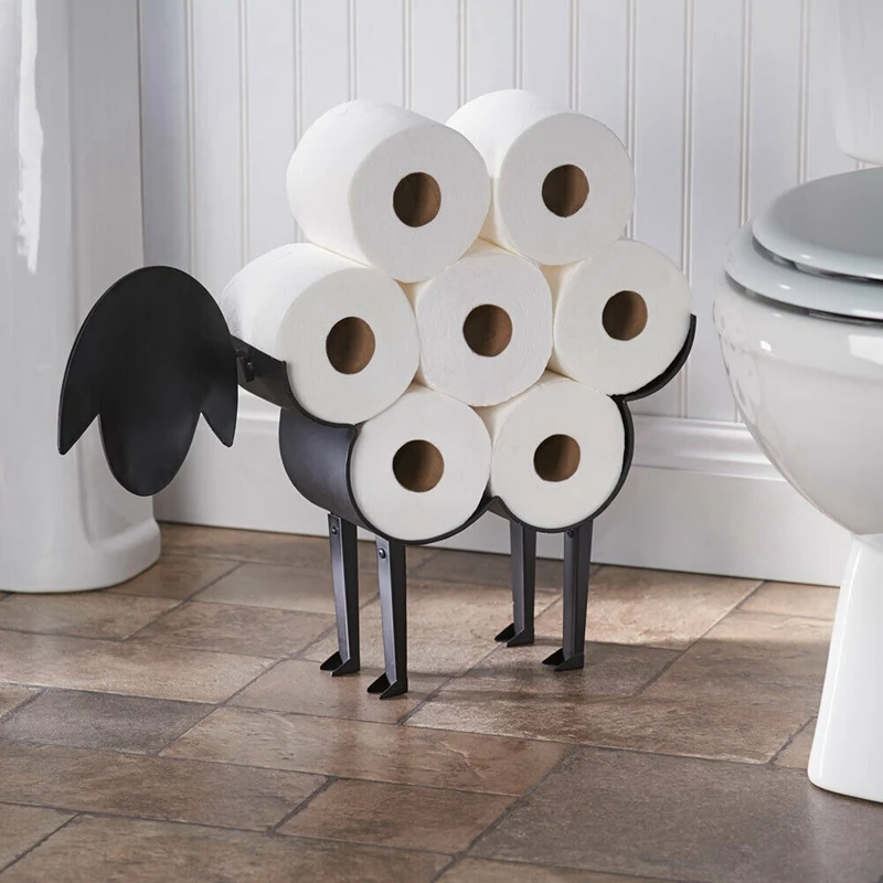 Rangement papier toilette chat