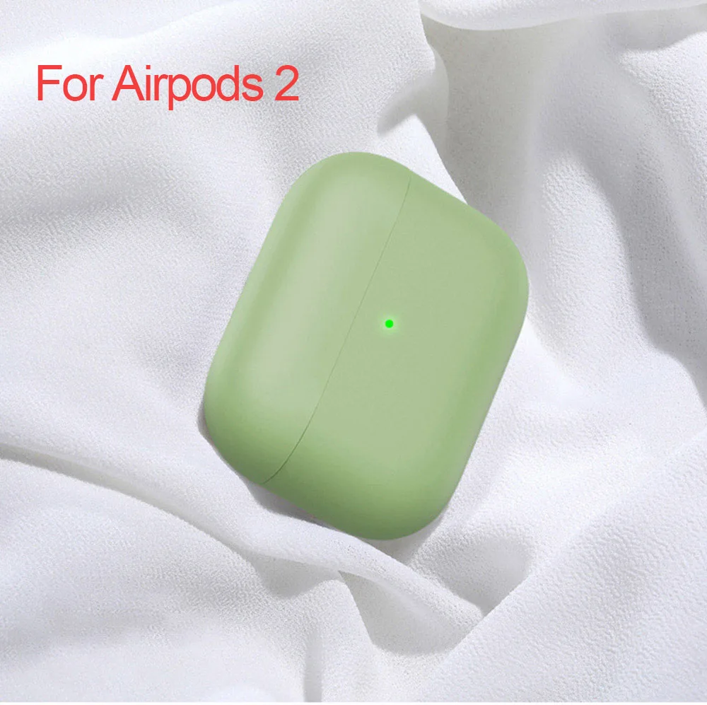 Специальный Bluetooth чехол для наушников, силиконовый чехол, защитный чехол для Apple Airpods Pro для Airpods 2 3, аксессуары - Цвет: Green-2