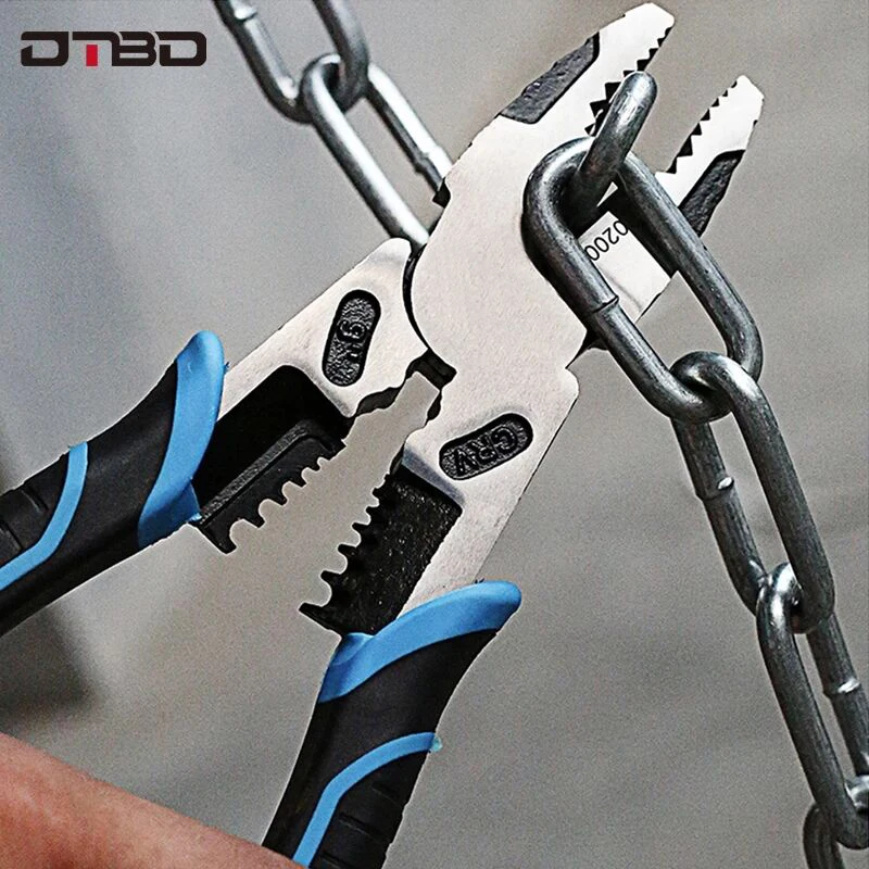 6''8''9'' Multifunction Pliers Set Combination Pliers Stripper/Crimper/Cutter Heavy Duty Wire Pliers Diagonal Pliers Hand Tools 1