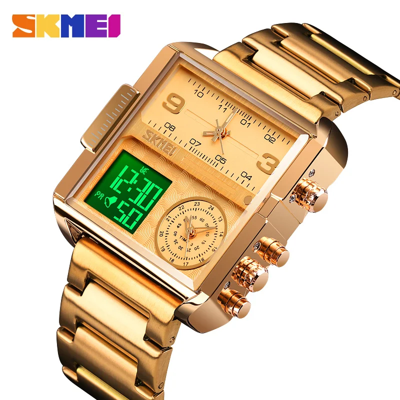 $23.27 Skmei Luxury Men Quartz Digital Watch Creative Sport Watches Male Waterproof Wristwatch Montre Homm