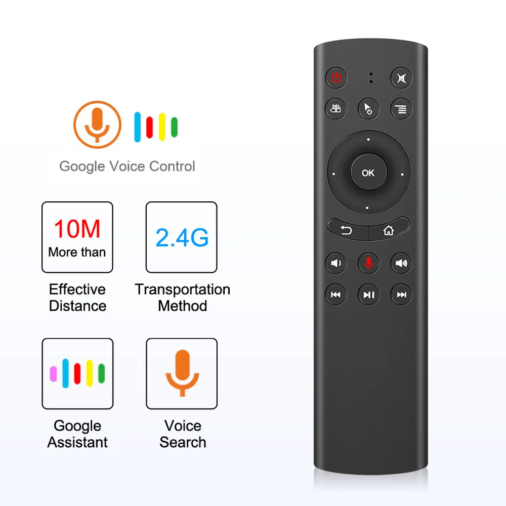 

g20s 2.4GHZ fly Air Mouse airmouse 6-axis Gyroscope Google voice Remote Control For xiaomi mi box 3 s htv box 5 Samsung LG TV