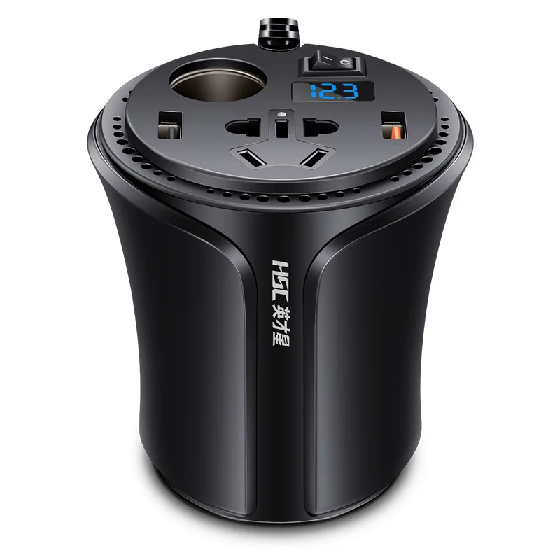 

Car Inverter Car Power Adapter Car High Pass Port Multi-functional Rechargeable Socket 12V Turn 220V