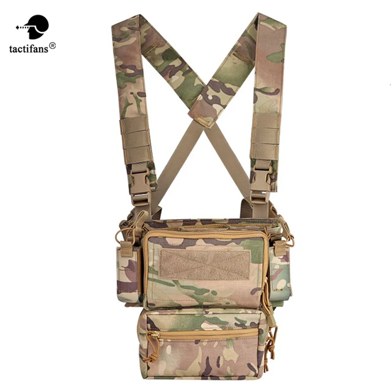 Тактический жилет Army Грудь Rig Carrier Armor X Жгут винтовка Пистолетная обойма сумка CRX