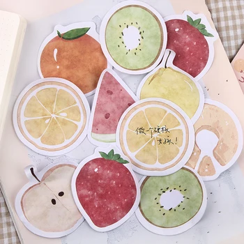 

1 Set/1lot Memo Pads Sticky Notes Fruit Story Series Paper Notepad diary Scrapbooking Stickers Office School stationery Notepad