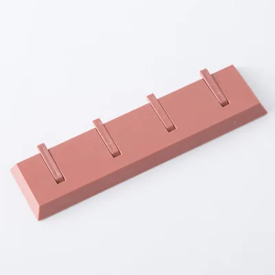 Nordic ABS настенная вешалка крючок для ключей стеллаж для хранения с крючком минималистский настенные Одежда Крючки для кухни и ванной комнаты инструмент для сумочки и шляпы для Полотенца - Цвет: Red