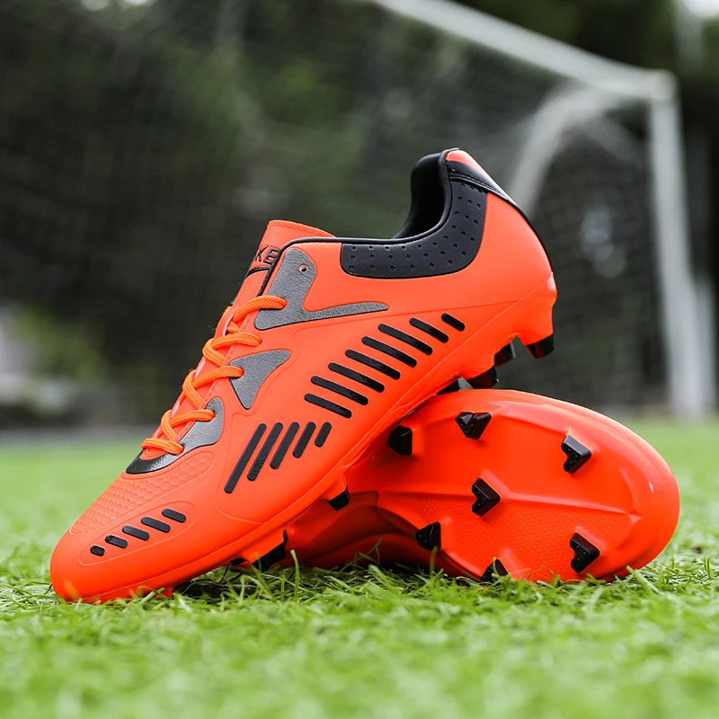Zapatos de naranja para hombre, zapatillas de de fútbol profesional, botas de fútbol deportivas de hierba, zapatillas de fútbol AG FG| | AliExpress