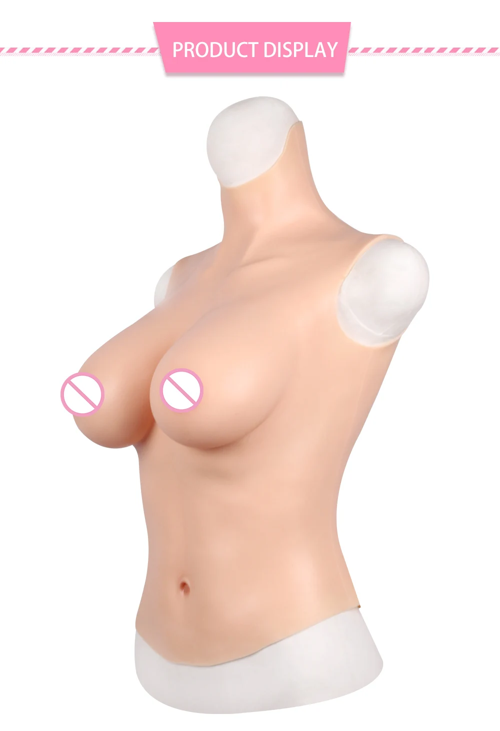 EYUNG drag queen D cup half body Silicone breast forms for crossdressing man from male to female and shenmale sexy fake boobs (6)