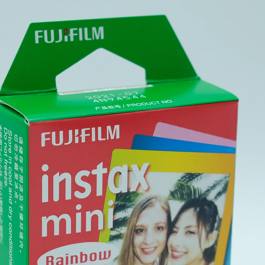  10 Sheets Fujifilm Cartoon Rainbow Edge Film Photo Paper For Fujifilm Instax 7/8/9/10 Mini Film