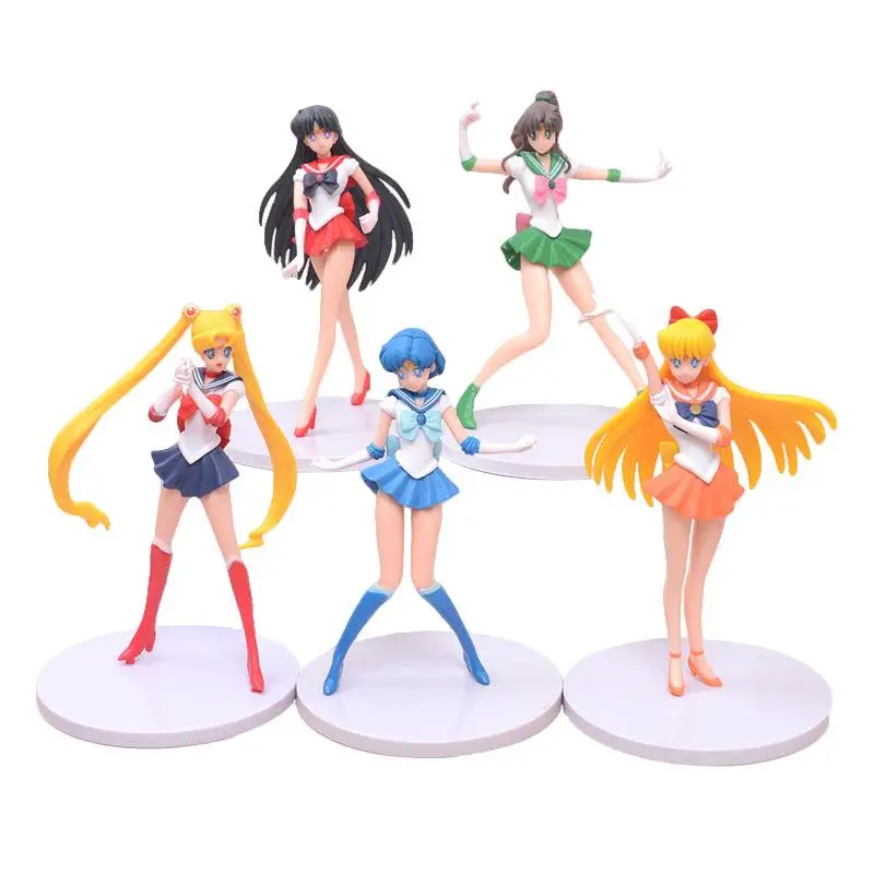 Аниме фигурки Сейлор Мун кавайная девушка Меркьюри Винус экшн-фигурки японская