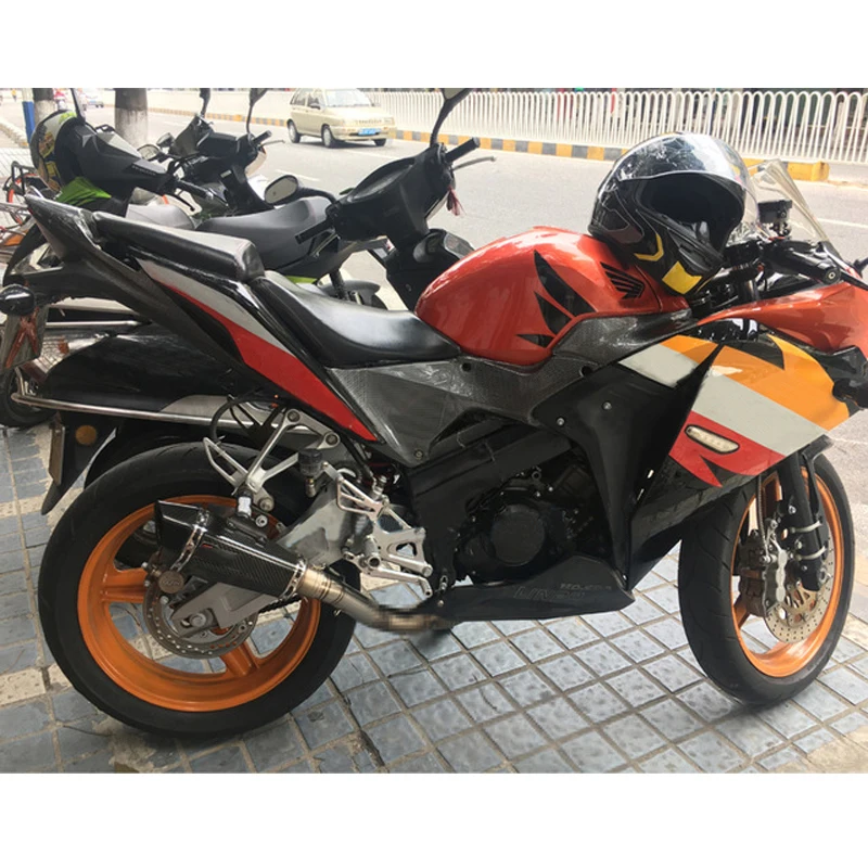 Slip On Motorcycle Exhaust Middle And Front Link Pipe Stainless Steel Exhaust System For Honda CBR300 Until 2017 - Image 4