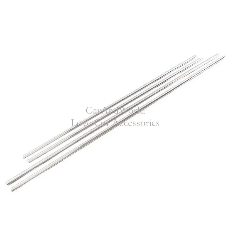 No2-Down Window 4pcs Нержавеющая сталь двери окна планки A/B/C стойки полосы Крышка для- Volkswagen VW Teramont/Atlas автомобиль-Стайлинг Аксессуары - Цвет: No2-Down Window 4pcs