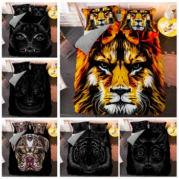 

Animal Printed Bedding Set Comforter Twin Full Queen King Size Duvet Cover Pillowcases Bed Sets