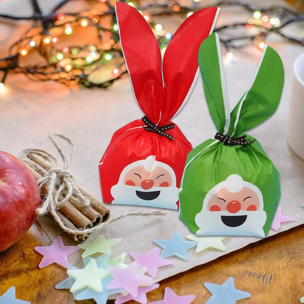 50PCS Christmas Apples Bag Christmas Gift Packing Bag Wrap Pocket for Christmas Wedding Party Birthday Engagement Holiday Favor