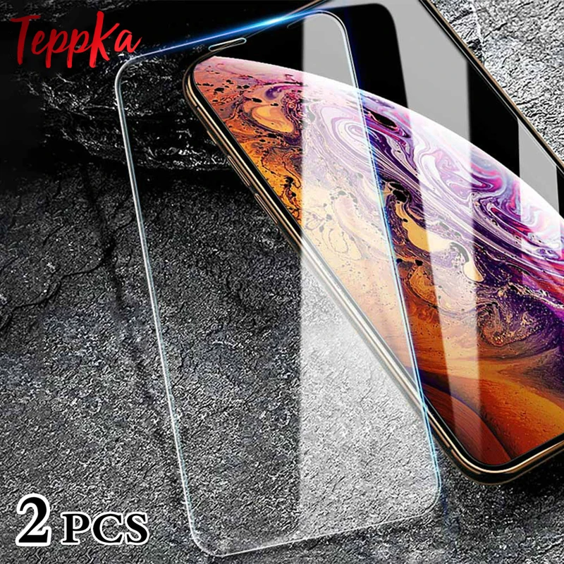 2 шт закаленное стекло для iPhone 11 Pro Защитная пленка экрана max 9H взрывозащищенное