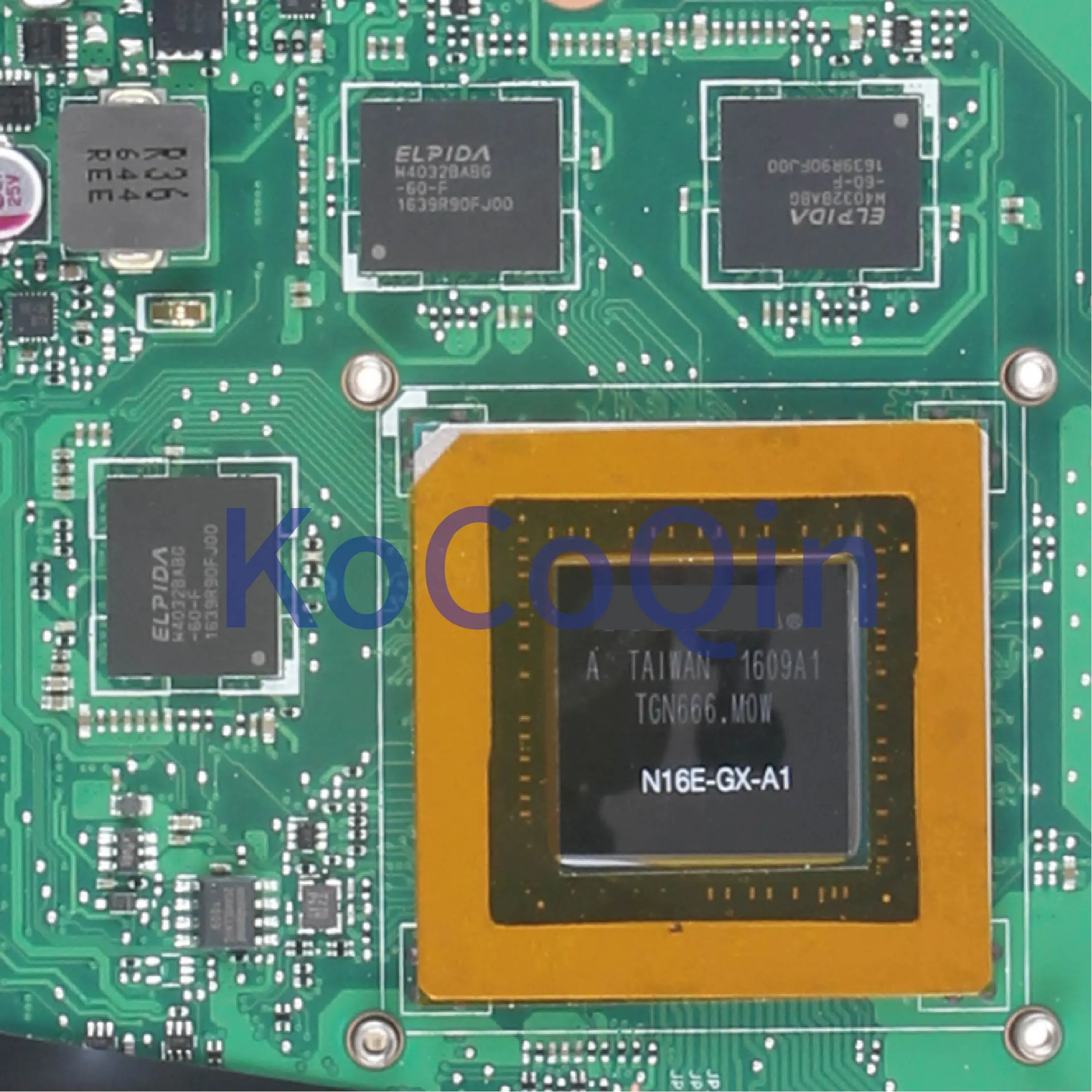 low cost  KoCoQin Laptop motherboard For ASUS G751JY I7-4710HQ GTX98M Mainboard REV:2.5 SR1PX N16E-GX-A1 test