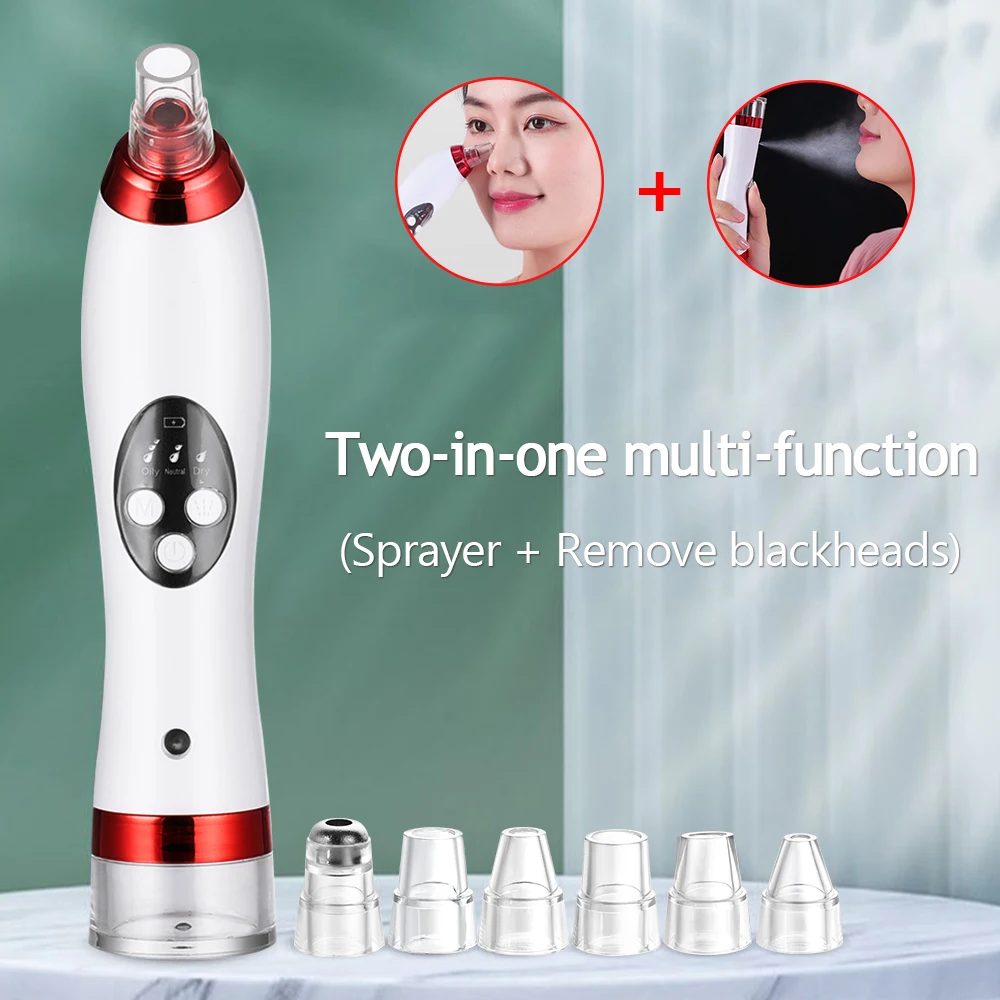 Facial Blackhead Remover Pore Acne Pimple Cleaner Vacuum Suction Face