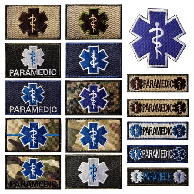 MED IR Paramedic EMT EMS Army Combat Medic First Aid Patches