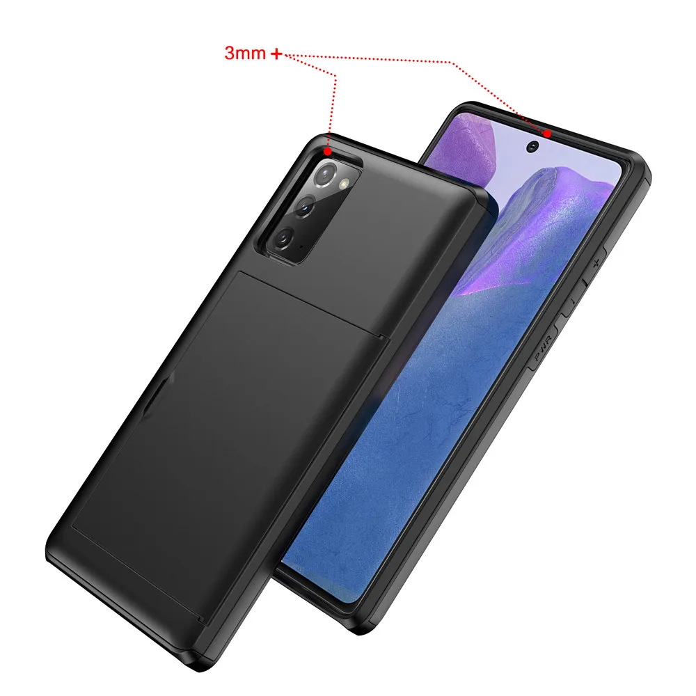 Чехол с карманами для карт Samsung Galaxy S20 FE Note 20 Ultra 9 8 S21 S30 S9 S8 Plus S7 S6|Бамперы| |