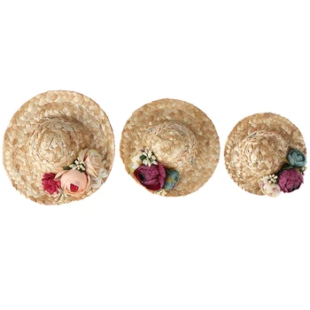 

Dog Straw Sun Hat Cap Pet Outdoor Accessories Hawaii Style Sombrero Hats For Small Dogs Cats