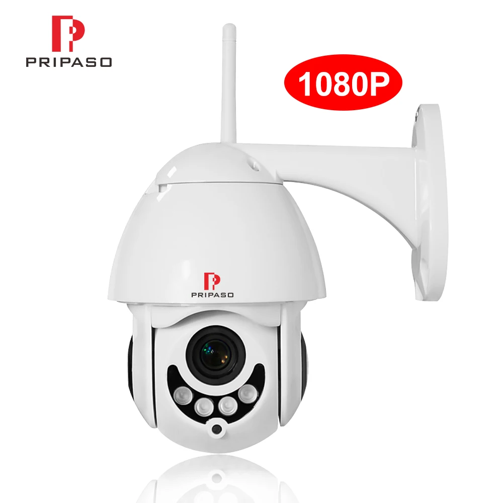 Pripaso HD CCTV Vision 360 камера слежения PTZ с поддержкой протокола ONVIF Открытый IpCam 1080P 2MP Домашняя безопасность беспроводная Wifi камера видеонаблюдения Ipcam