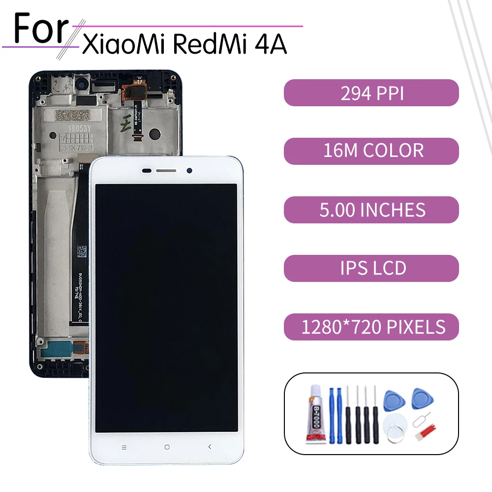 5 0 &quotОригинальный сенсорный ЖК-экран для Xiaomi Redmi 4A дигитайзер в сборе дисплей с