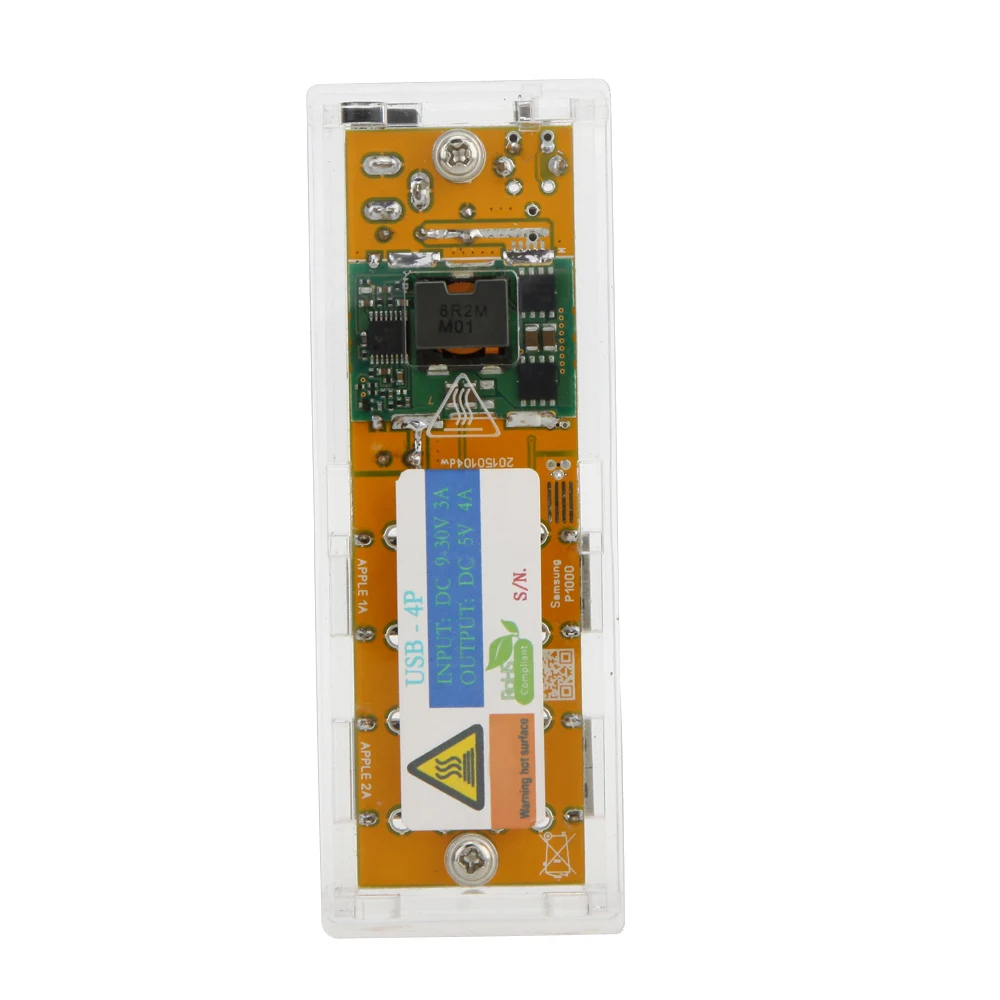 

Hot 4 Ports 128*64 LCD Digital USB Charger Module Overload Protection Voltage Current Power Display