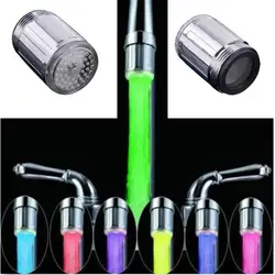 LED Faucet Light Tap Nozzle RGB 7 Colors Change/Temperature Faucet Aerator Water Saving Kitchen Bathroom Accessories