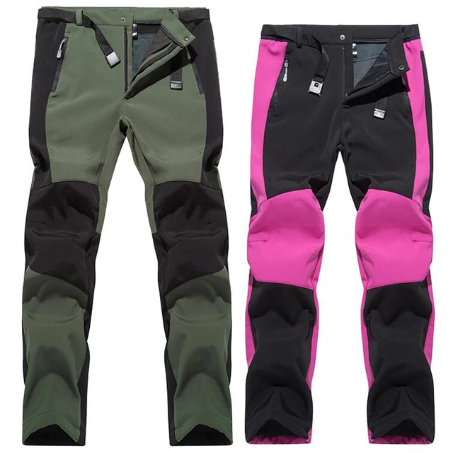 Mountaineering Trousers Winter Soft Shell Pants Windproof Waterproof Velvet  Thicken Sport tactical Trekking Camping Hiking Pants