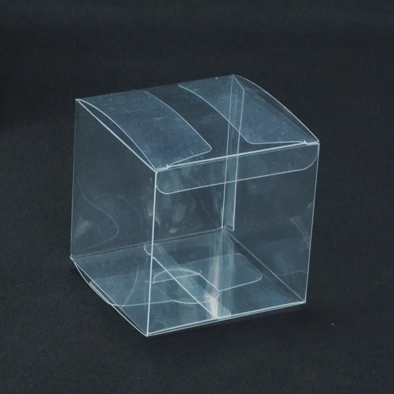 

50PCS/Lot Square Plastic Clear PVC Boxes Transparent Waterproof Gift Box PVC Carry Cases Packaging Box For jewelry/Candy/toys