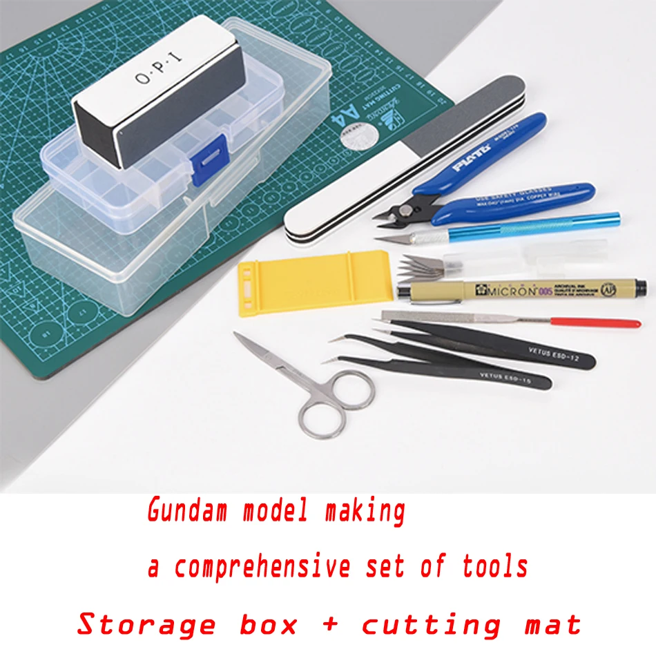 

Model Assembling Tool Set Cutting Pliers Pen Scorpion Grinding Strip Combination Military Making Toy Diorama Sand Table Layout