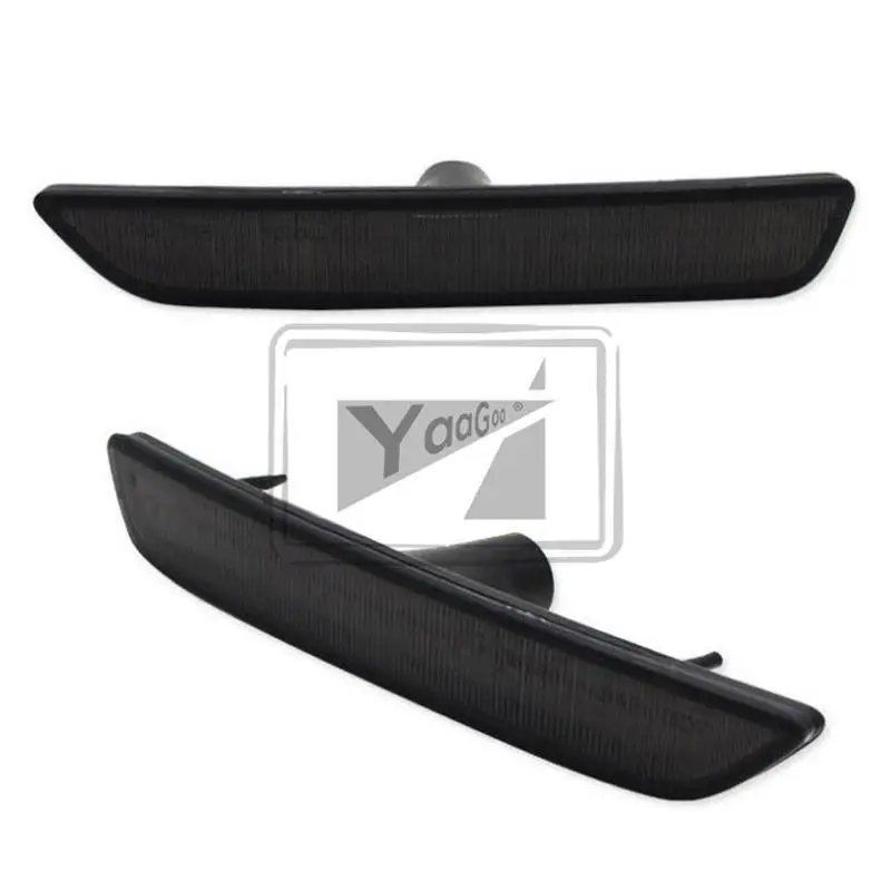 YaaGoo для Ford Mustang 2010- дымовые линзы передний Янтарный светодиодный, боковой, габаритный фонарь
