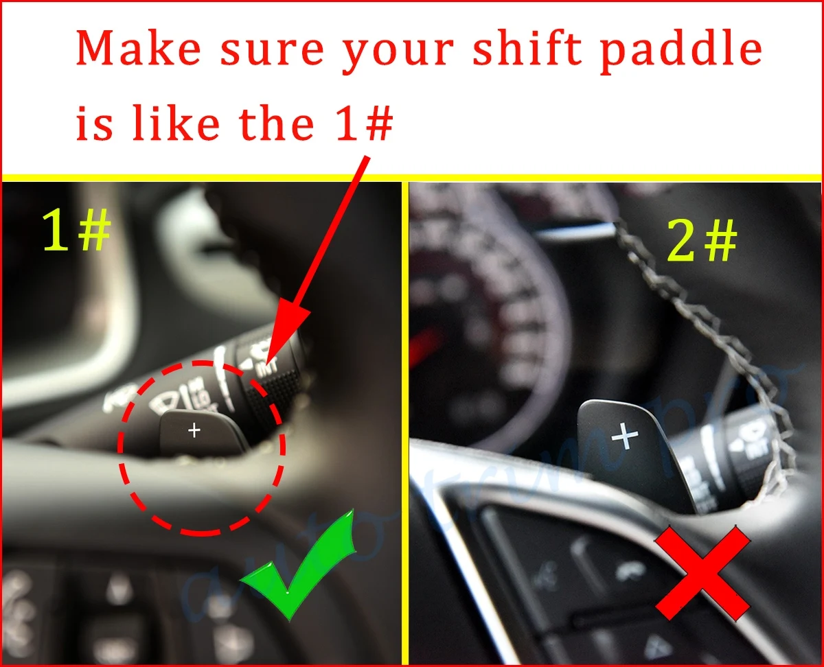 Рулевое колесо сдвиг весло Shifter удлинитель подходит для Chevrolet Camaro Cadillac CT6 Buick Regal Verano GL8 аксессуары - Цвет: Compare picture two