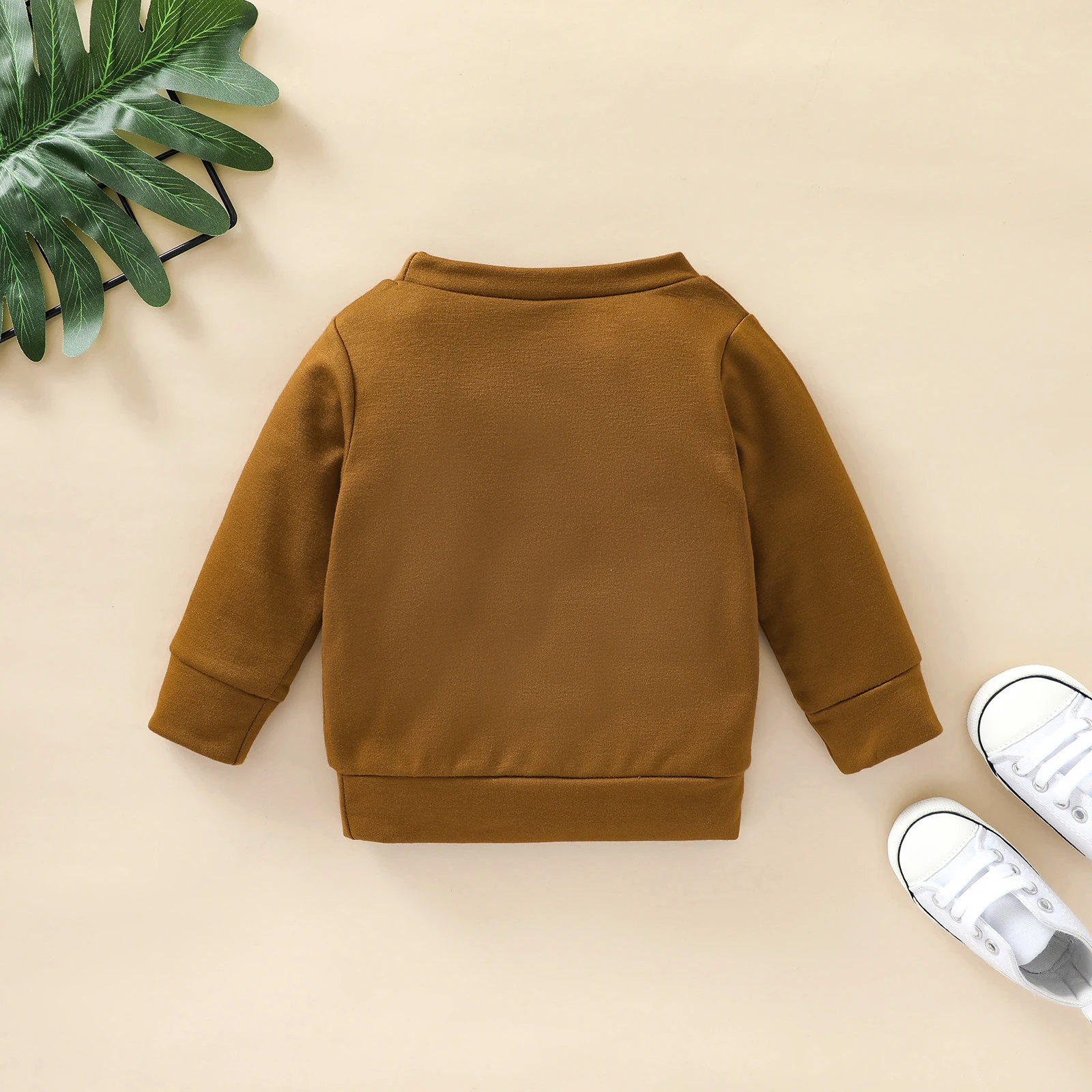 FOCUSNORM 3 Colors Newborn Baby Boys Girls Causal Sweatshirt Tops Letter Printed Long Sleeve Pullover Outwear