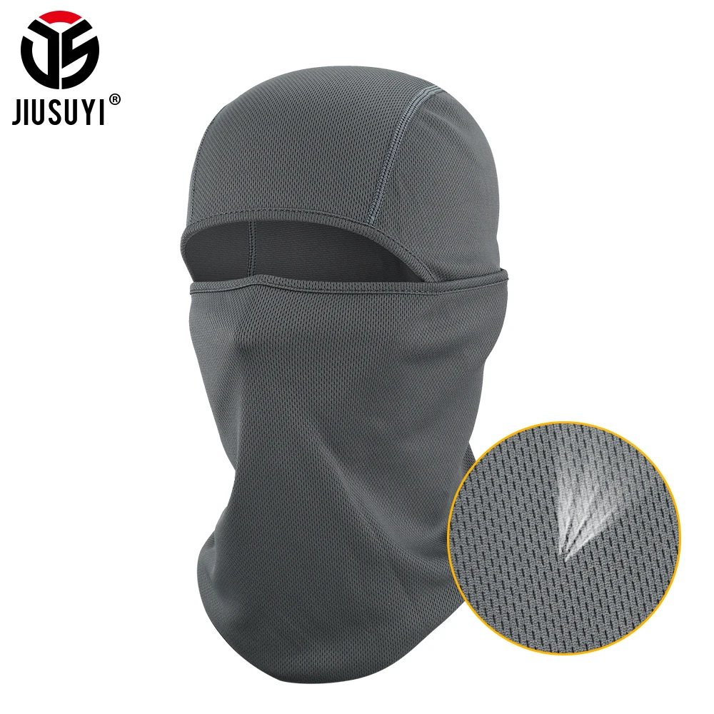 Balaclava Cap Summer Breathable Tactical Army Airsoft Paintball Full Face Mask Cover Bicycle Helmet Liner Hat Beanies Men Women 1