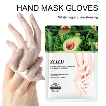 

3pair=6 Piece Shea Butter Nicotinamide Hand Mask Foot Mask Moisturizing Repairing Exfoliating Skin Remove Dead Skin Winter Care