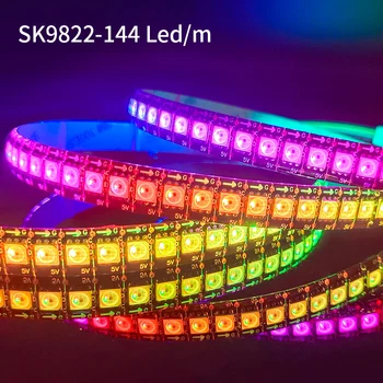 

High brightness is similar to APA102 Smart led pixel strip light 5m/lot; DC5V; Raspberry Pi DMX control SK9822 light strip
