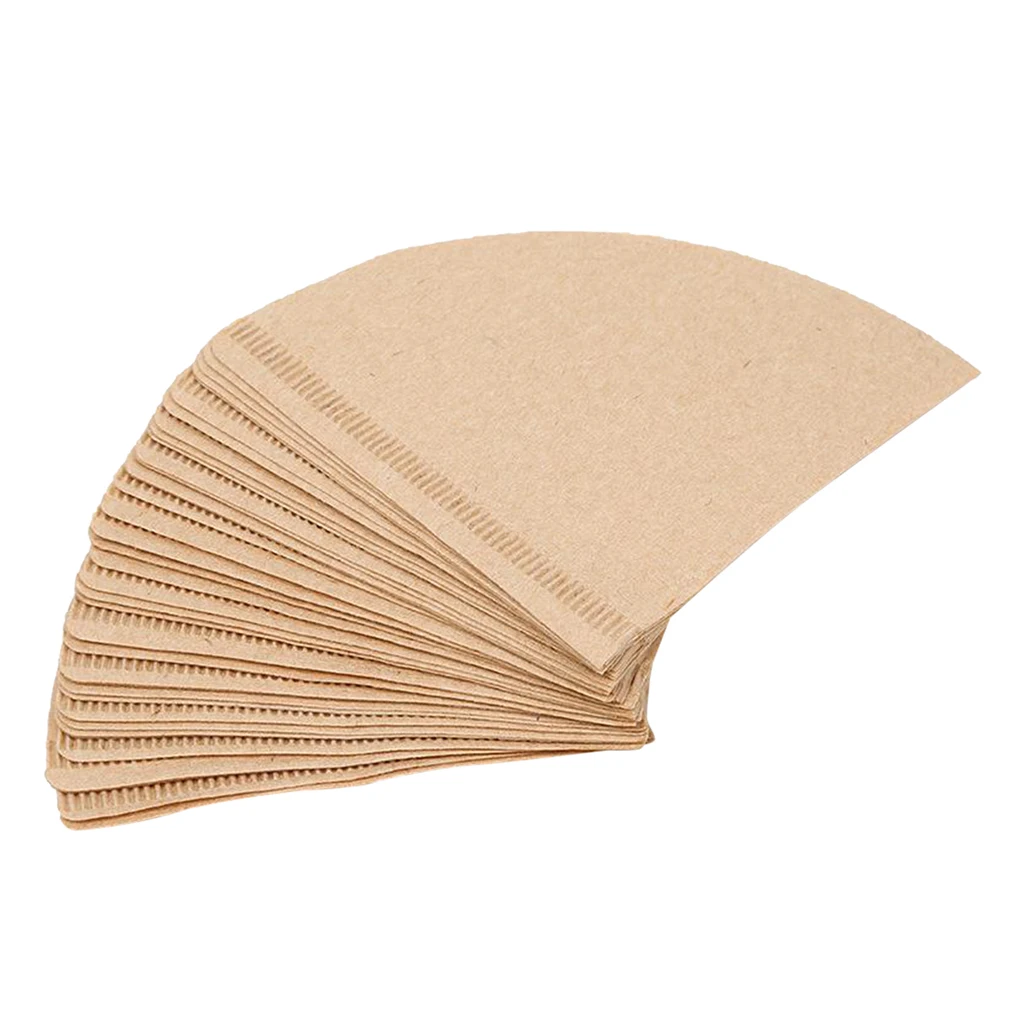 40 Pcs Portable Drip Coffee Filter Paper Perfect for Coffee Machine Brewer Espresso Maker Dripper Accessories Travel Home