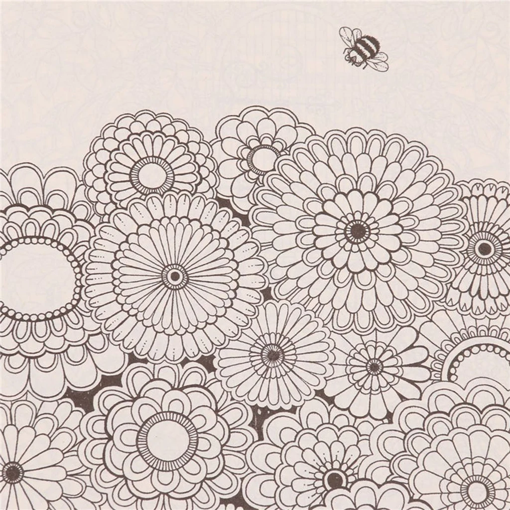 An Coloring Book  Kids Adult Stress Relief Activity Drawing Books Colour Therapy