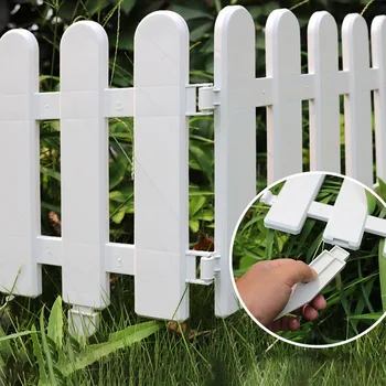 

Plastic Fence Courtyard Indoor Garden Fence Kindergarten Flower Garden Vegetable Small Fence DIY Christmas Decoration