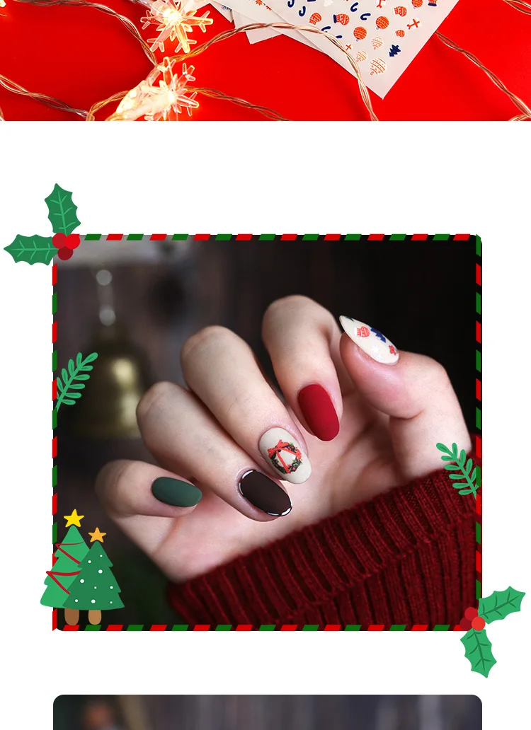 1 лист, новинка, Рождественские 3D наклейки для ногтей, переводные наклейки, золотой дизайн ногтей, японская Снежинка, аксессуары для ногтей, украшения для ногтей