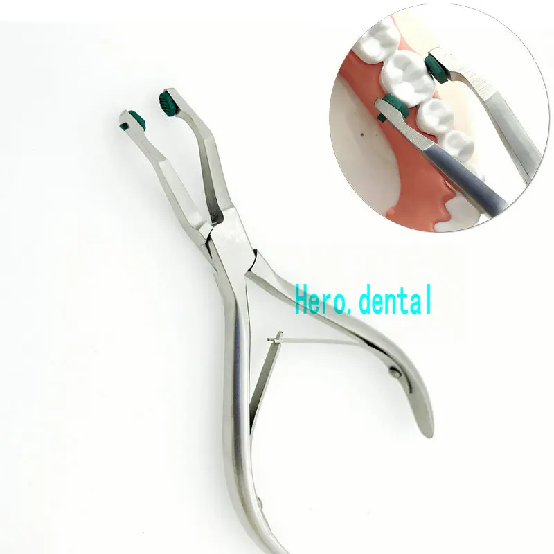 Зубные плоскогубцы с зеленым резиновым наконечником|dental pliers|dental crowncrown dental |
