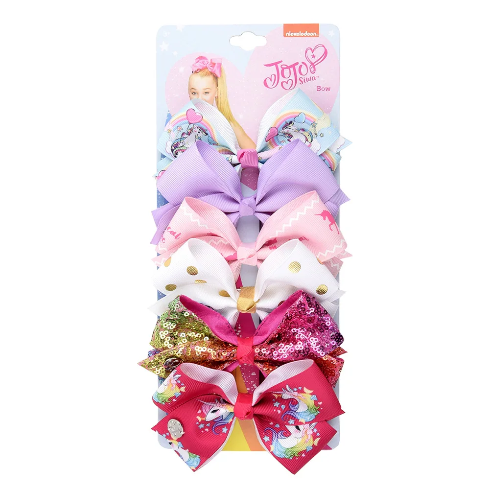 

6pcs/set Bows Hair Clip for Girl Fashion Cartoon Print Hair Bow Baby Girls Hairpins Children Hairgrips Kid Hair Accessories