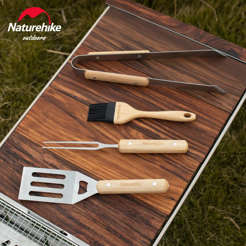 Naturehike уличное барбекю из 4 х предметов набор для щетка лопаты вилка