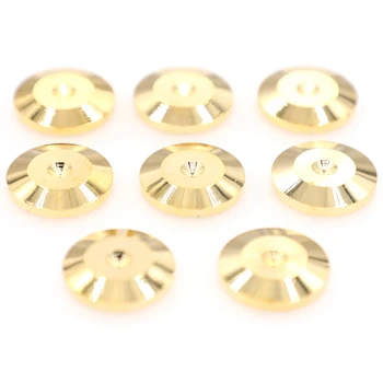 

8Pcs Amplifier Home Speaker Pad Desktop Bracket Copper Suspension Base Stable Nail Floor HIFI Shock Absorber