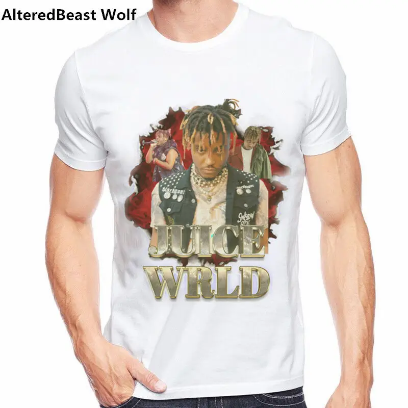 Juice Wrld Футболка мужская хип-хоп рэпер Футболка Harajuku модный принт уличная одежда повседневная мужская забавная футболка Homme подарок