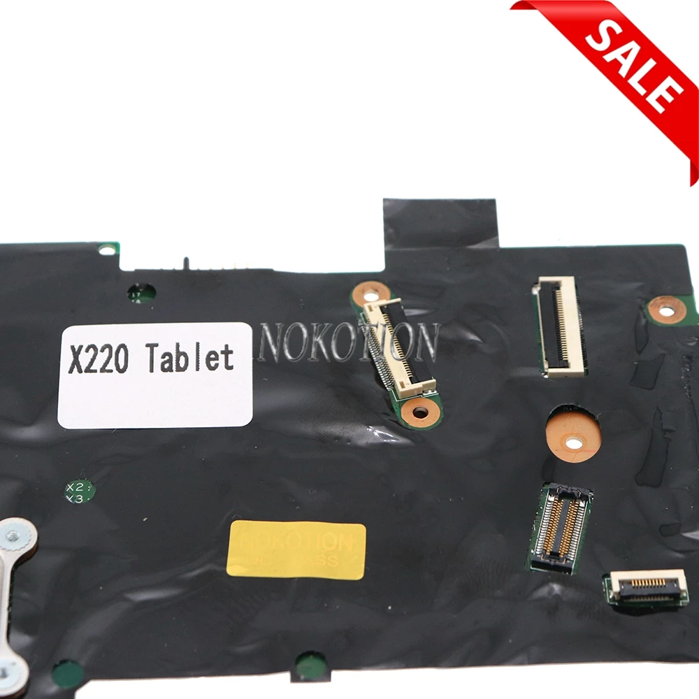 laptop motherboard For lenovo Thinkpad X220T X220 Tablet Main board DDR3 With I7-2640M CPU On board NOKOTION 04Y1814 04W3380