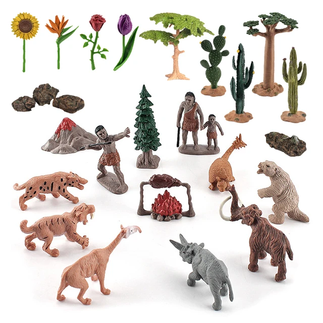 Jouets Animaux, lot de 24 Figurines en Plastique modèles d'Animaux