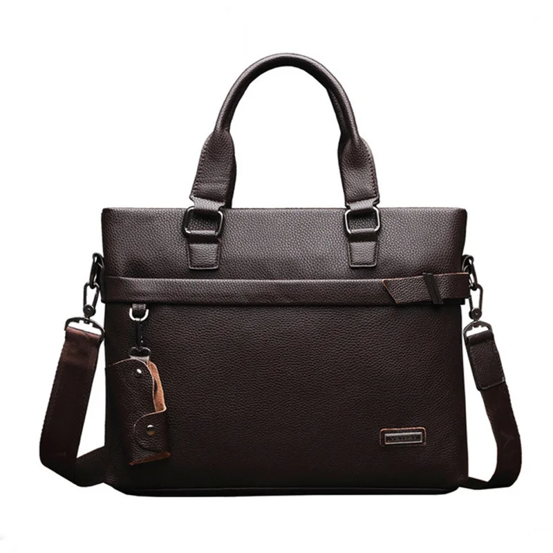 

Classic Design High Quality Genuine Leather Handbag Multi-Functional Casual Business People Travel Solid Color Handbag